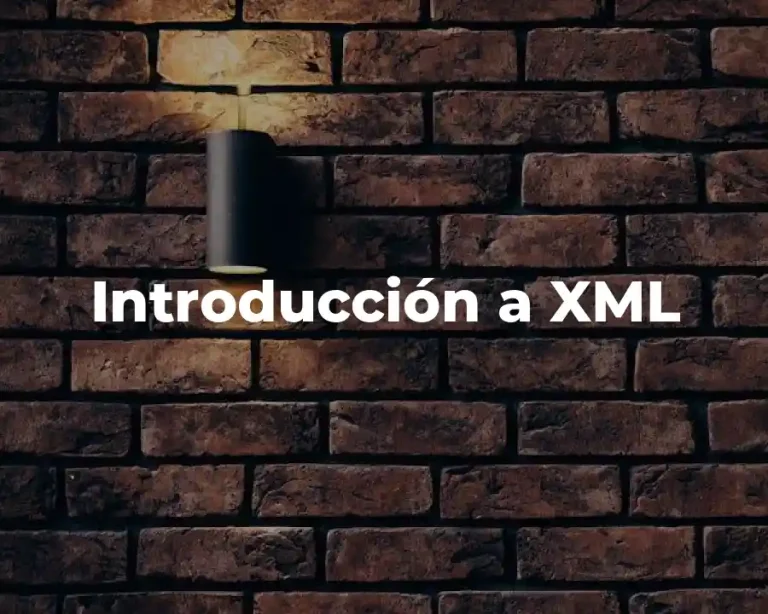 Introducción a XML