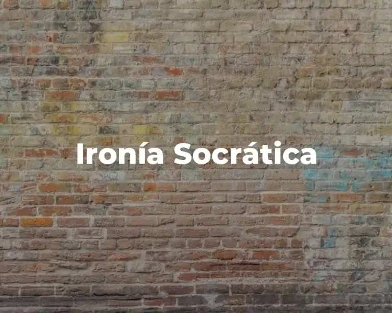 Ironía Socrática