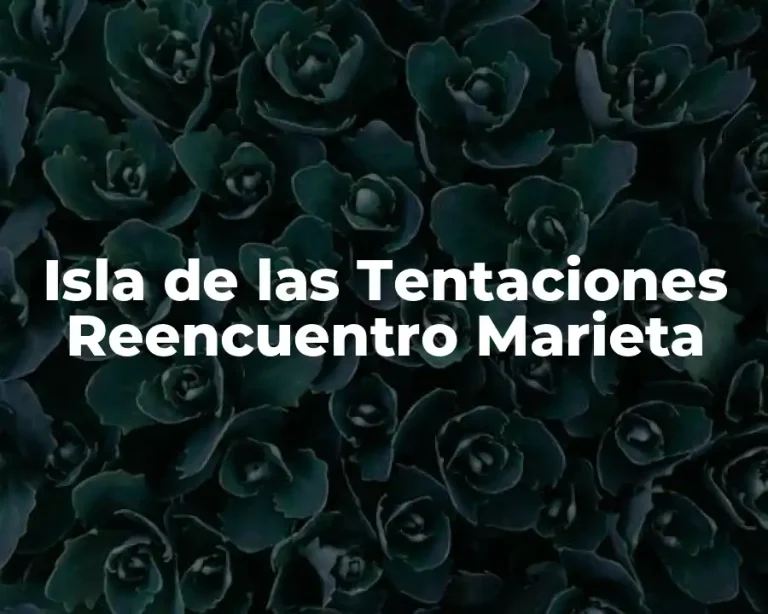 Isla de las Tentaciones Reencuentro Marieta