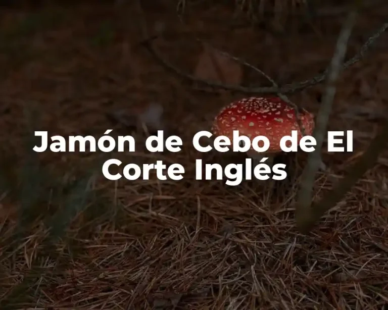 Jamón de Cebo de El Corte Inglés