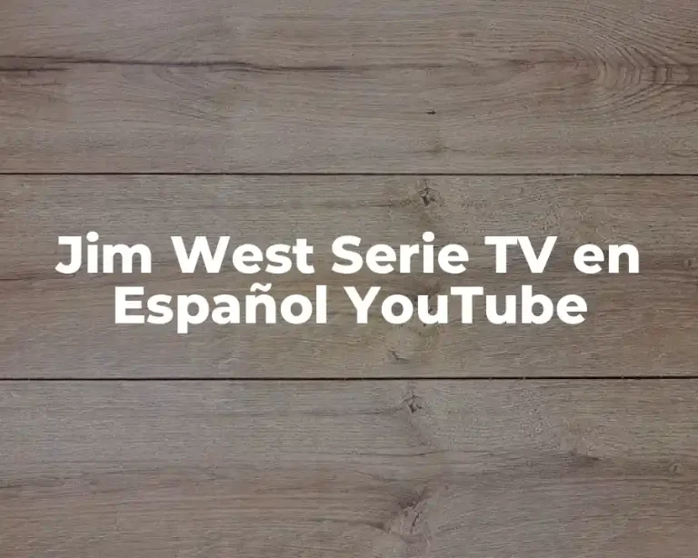 Jim West Serie TV en Español YouTube
