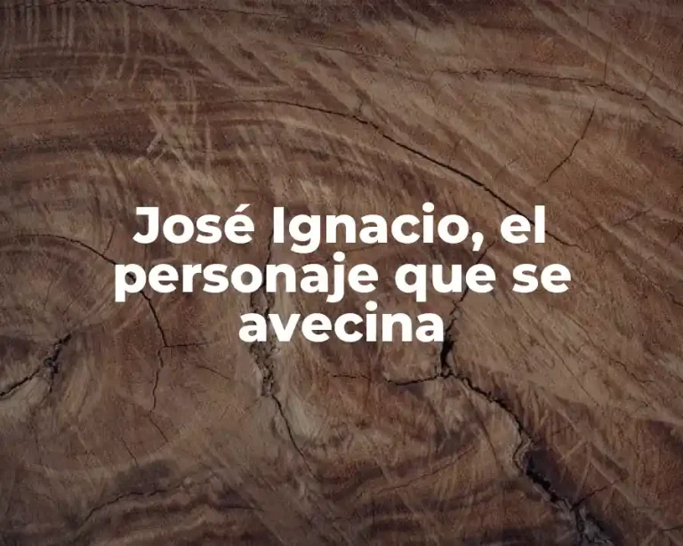 José Ignacio, el personaje que se avecina