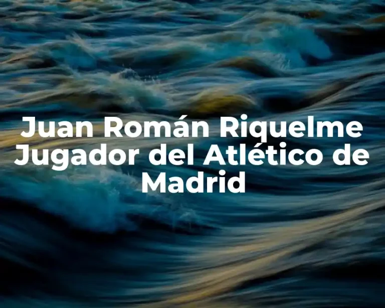 Juan Román Riquelme Jugador del Atlético de Madrid