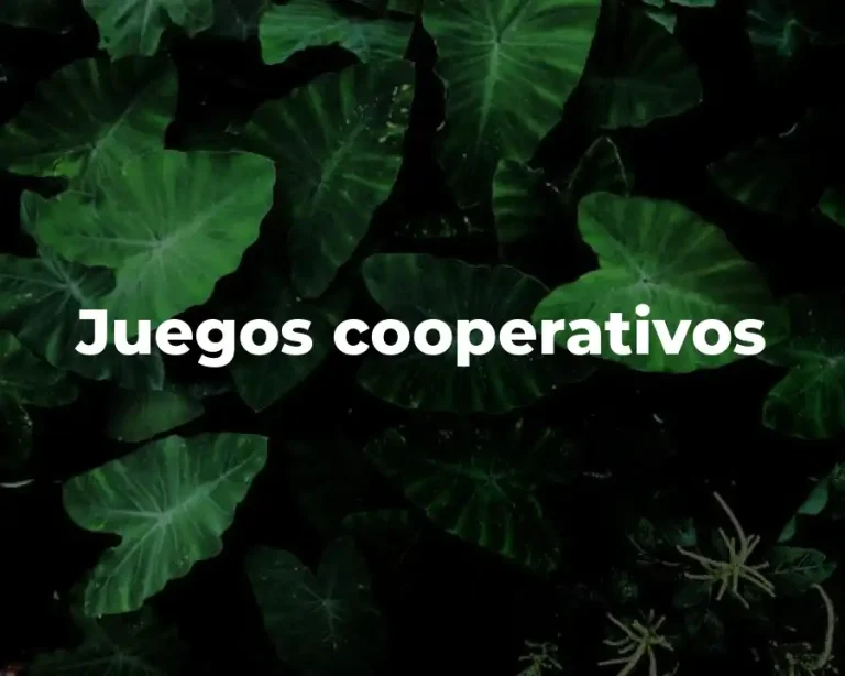 Juegos cooperativos