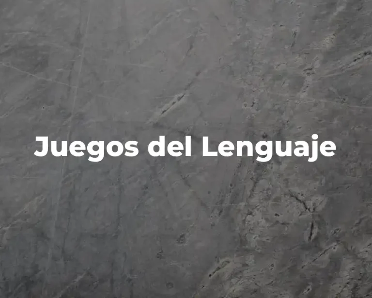 Juegos del Lenguaje