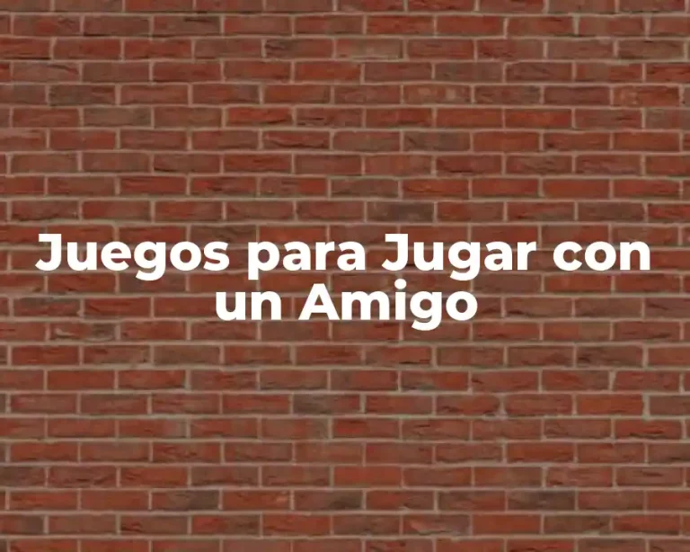 Juegos para Jugar con un Amigo