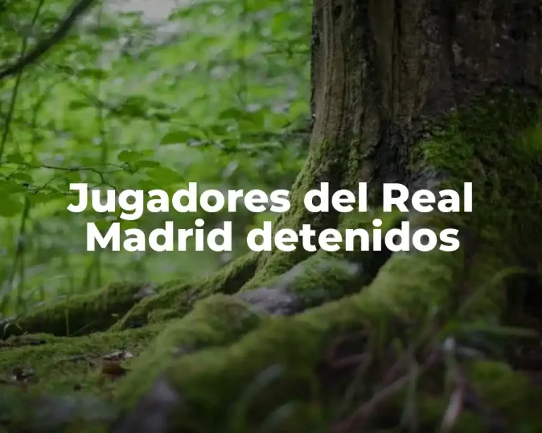 Jugadores del Real Madrid detenidos