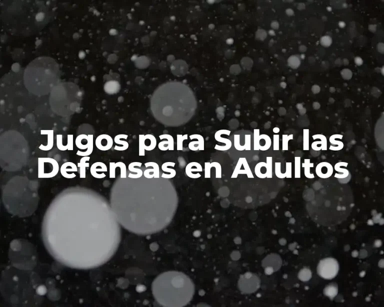 Jugos para Subir las Defensas en Adultos