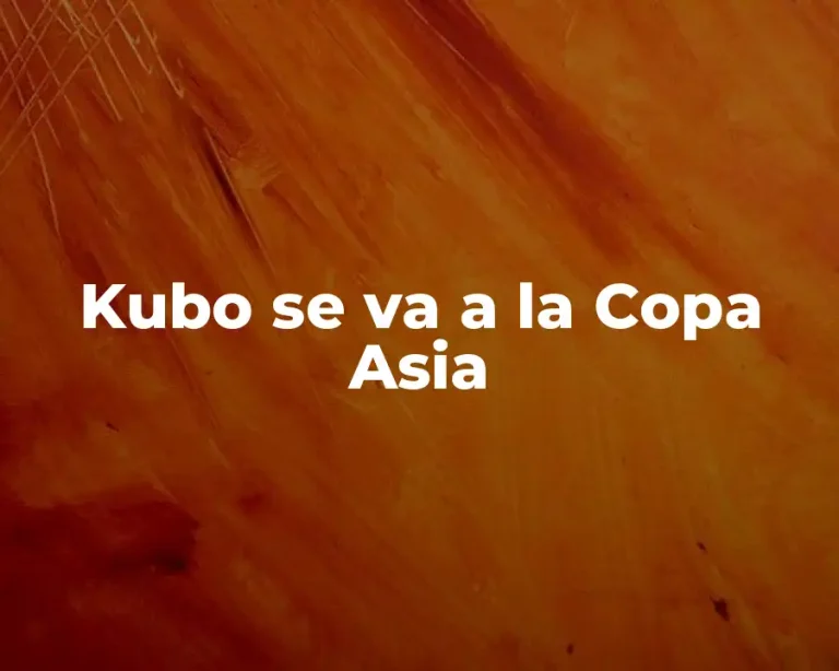 Kubo se va a la Copa Asia