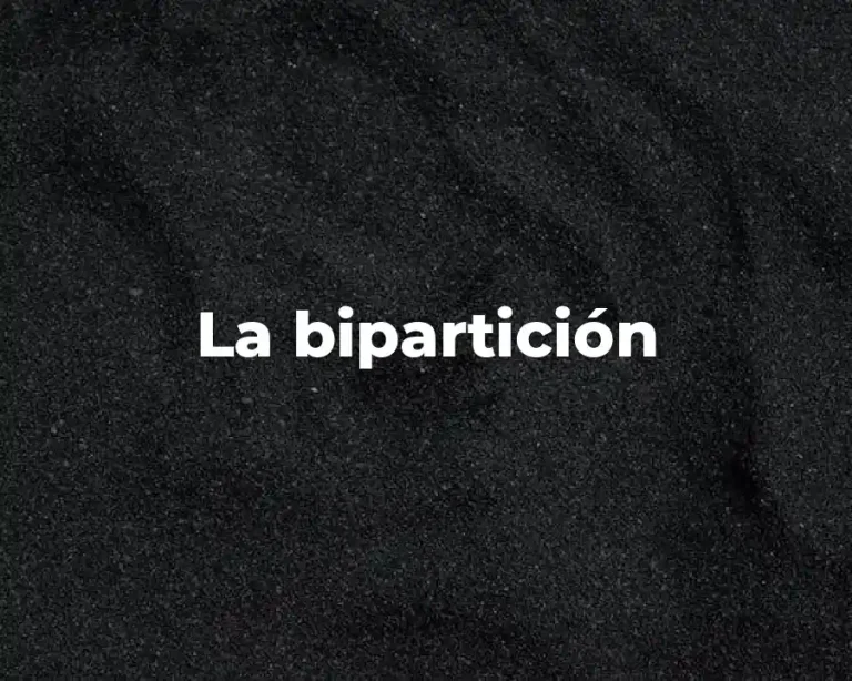 La bipartición