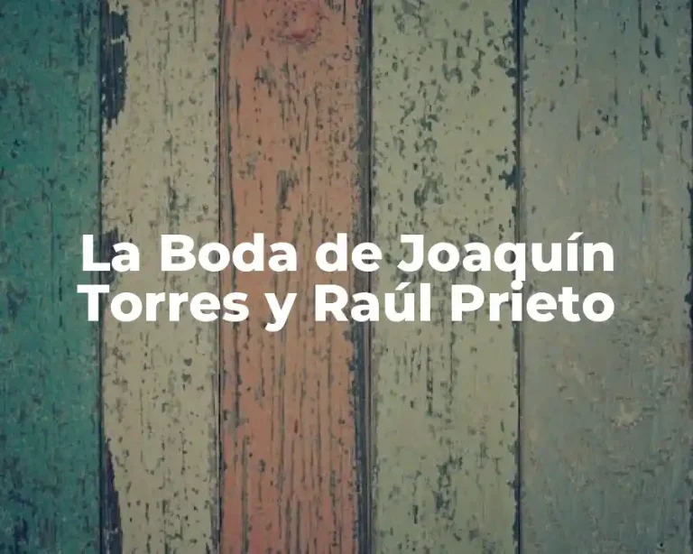 La Boda de Joaquín Torres y Raúl Prieto