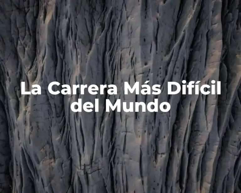 La Carrera Más Difícil del Mundo