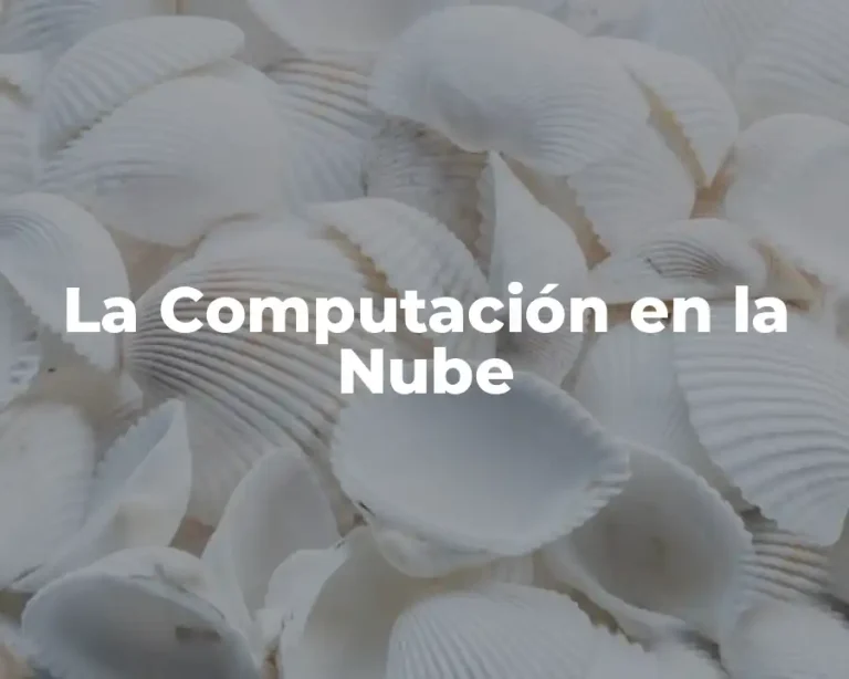 La Computación en la Nube