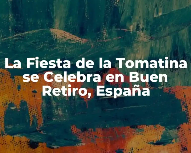 La Fiesta de la Tomatina se Celebra en Buen Retiro, España