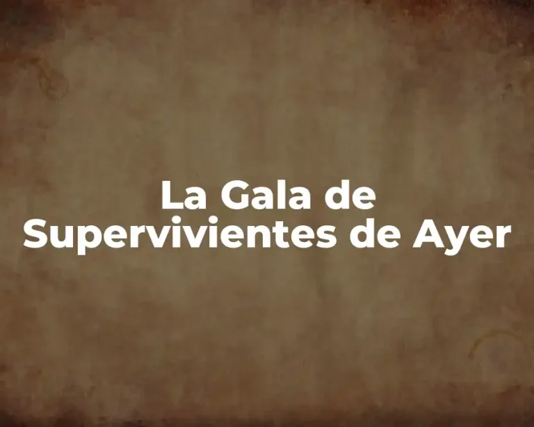 La Gala de Supervivientes de Ayer