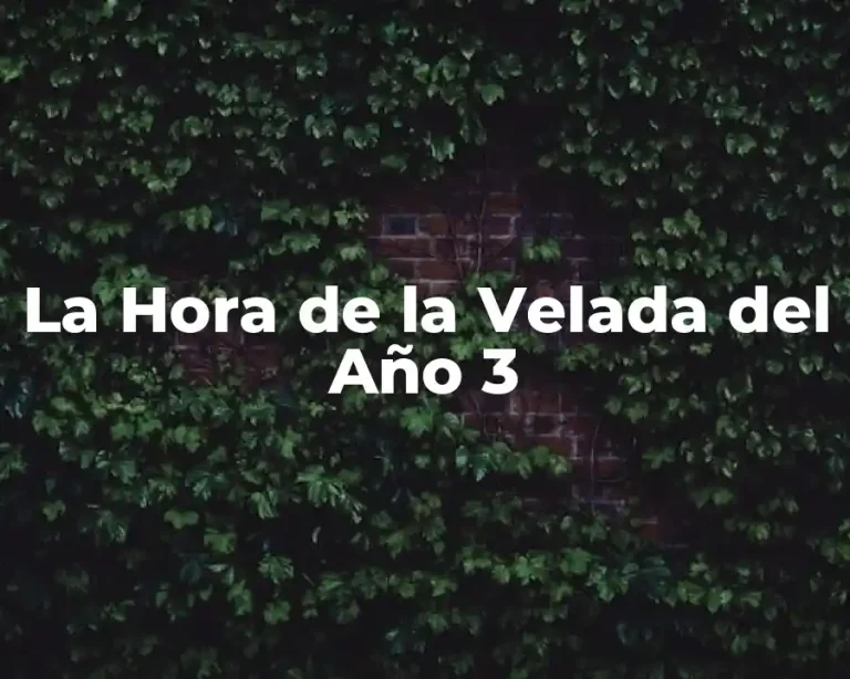 La Hora de la Velada del Año 3