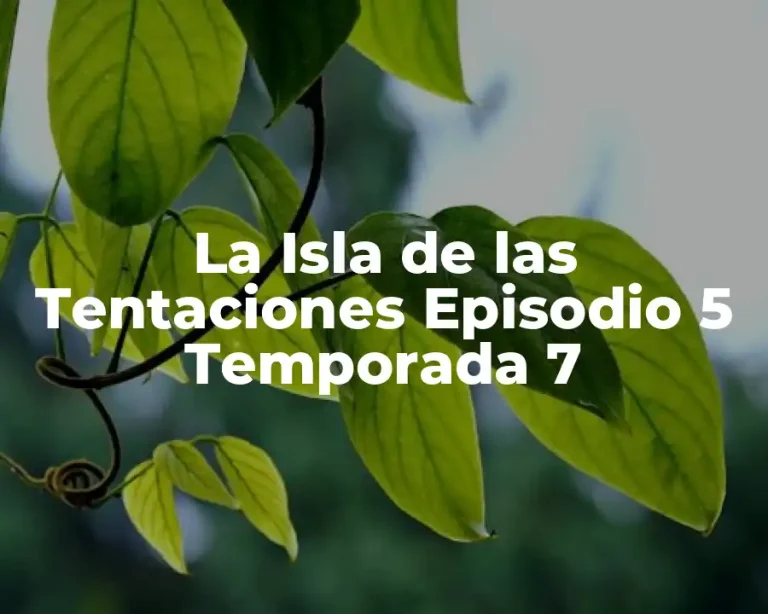 La Isla de las Tentaciones Episodio 5 Temporada 7