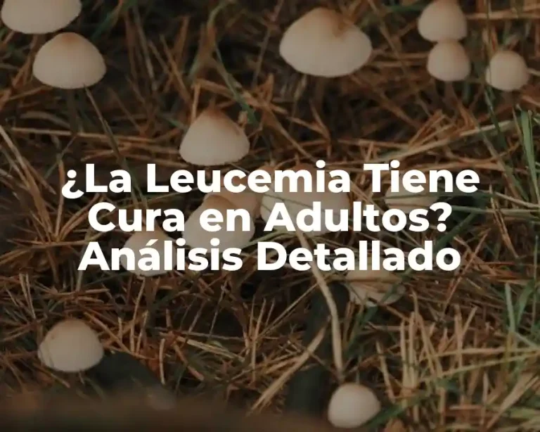 ¿La Leucemia Tiene Cura en Adultos? Análisis Detallado