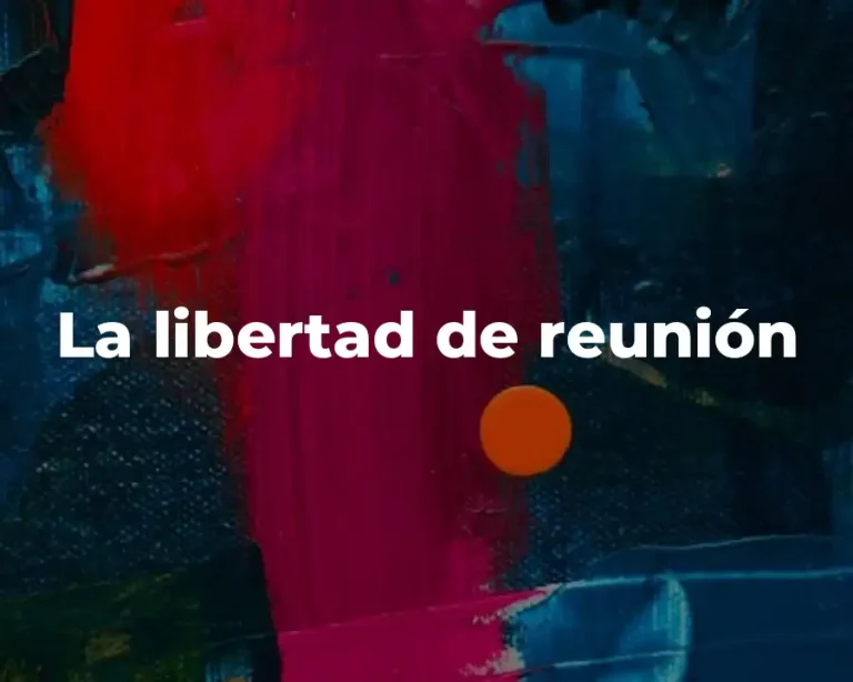 La libertad de reunión