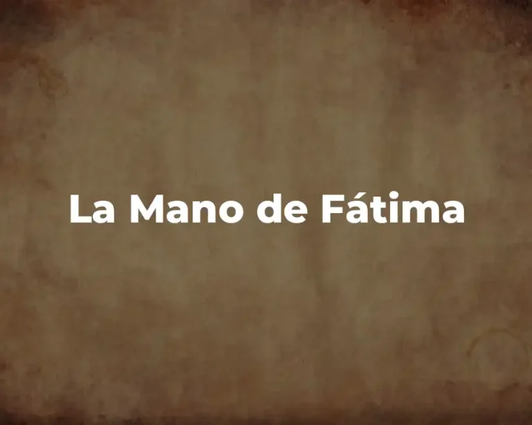 La Mano de Fátima