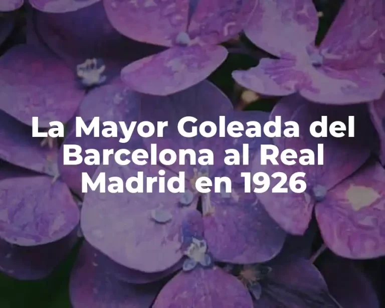 La Mayor Goleada del Barcelona al Real Madrid en 1926
