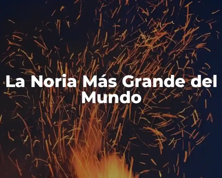 La Noria Más Grande del Mundo