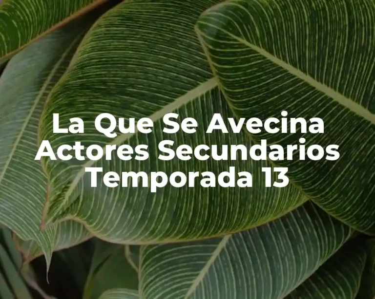 La Que Se Avecina Actores Secundarios Temporada 13