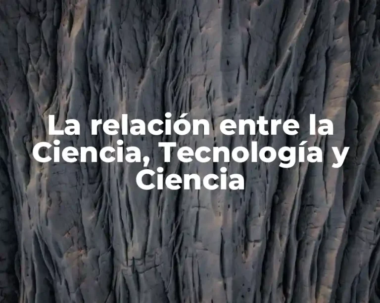 La relación entre la Ciencia, Tecnología y Ciencia