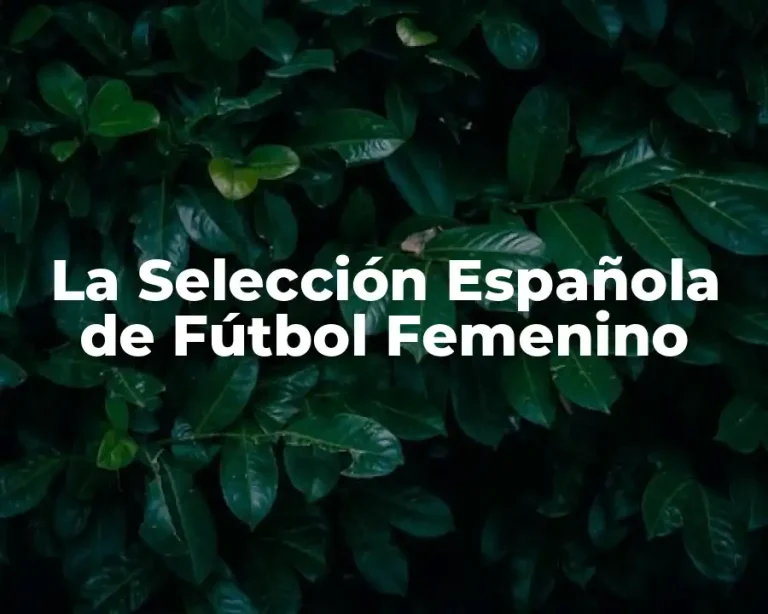 La Selección Española de Fútbol Femenino