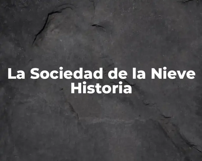 La Sociedad de la Nieve Historia