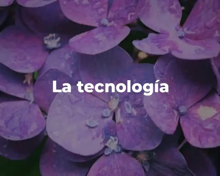 La tecnología