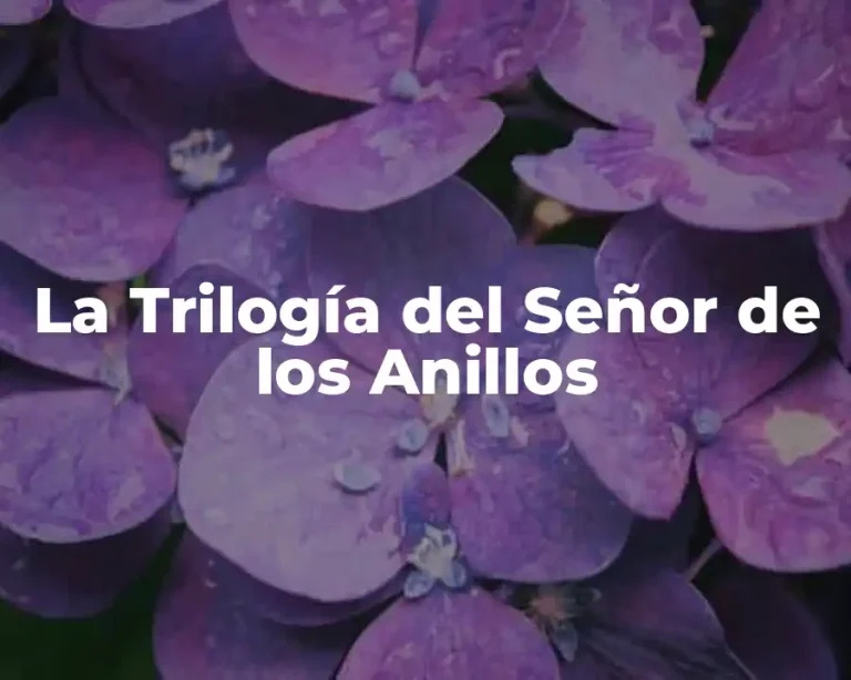 La Trilogía del Señor de los Anillos