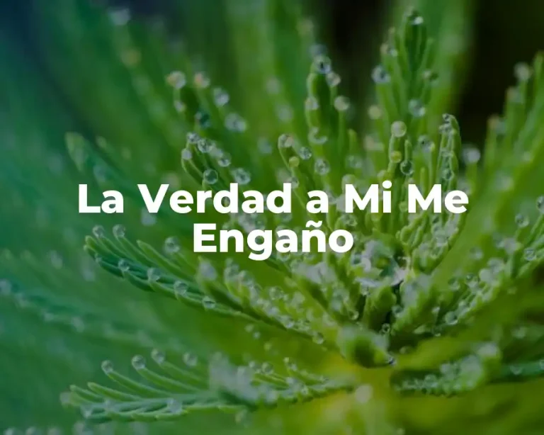 La Verdad a Mi Me Engaño