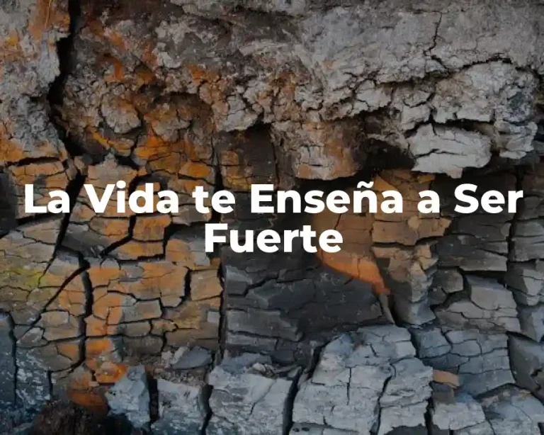 La Vida te Enseña a Ser Fuerte