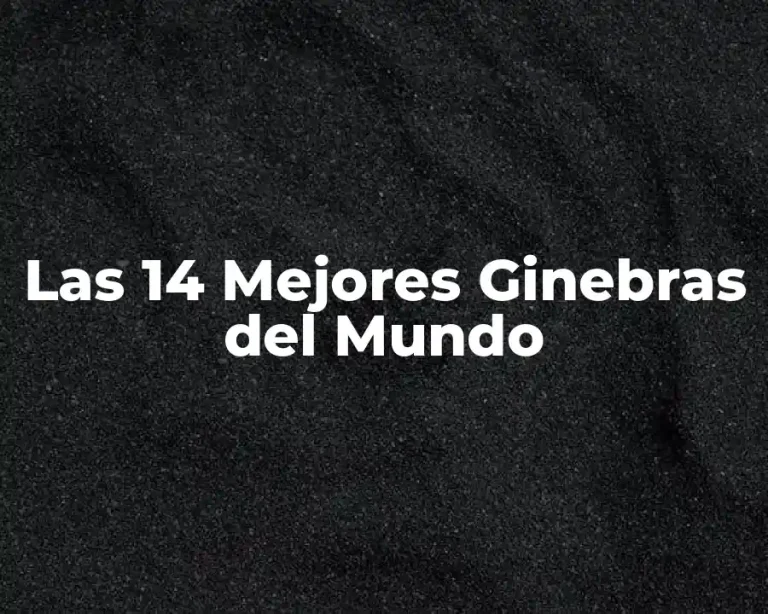 Las 14 Mejores Ginebras del Mundo