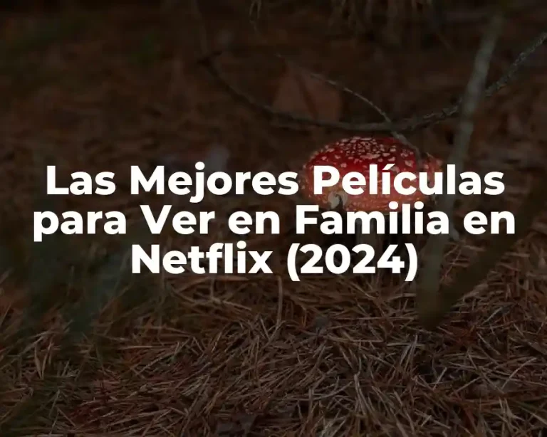 Las Mejores Películas para Ver en Familia en Netflix (2024)