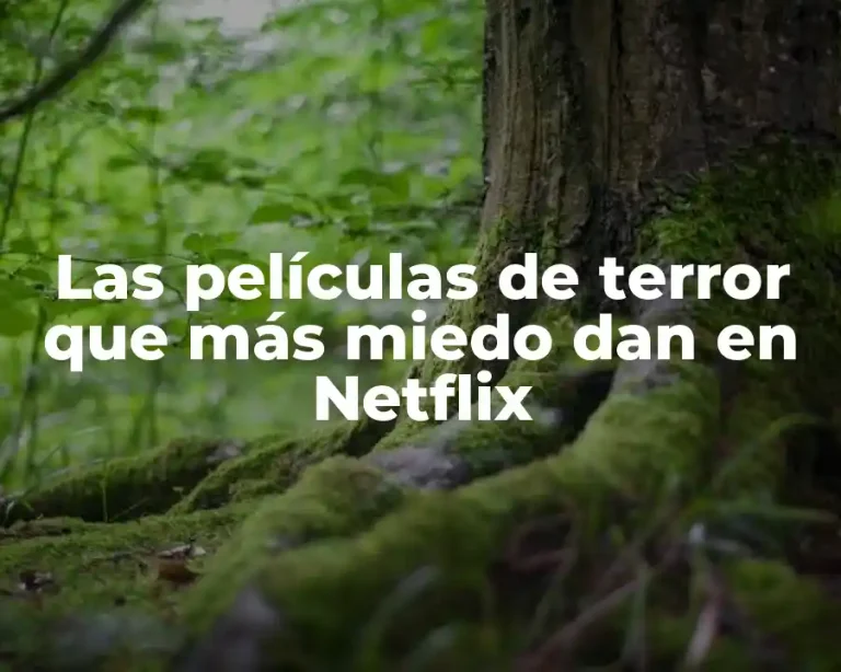 Las películas de terror que más miedo dan en Netflix