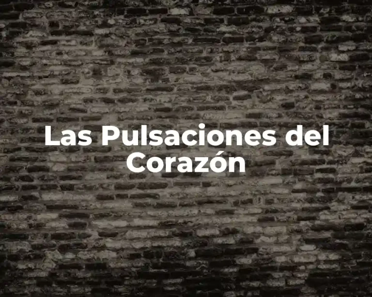 Las Pulsaciones del Corazón