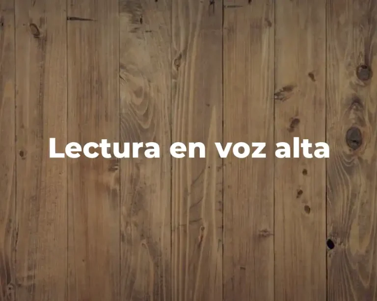 Lectura en voz alta