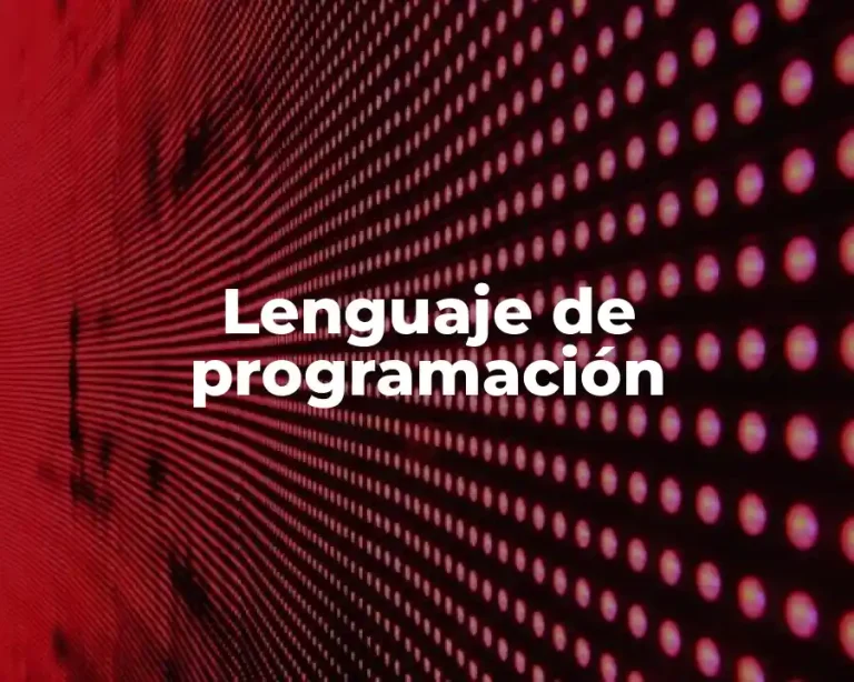 Lenguaje de programación