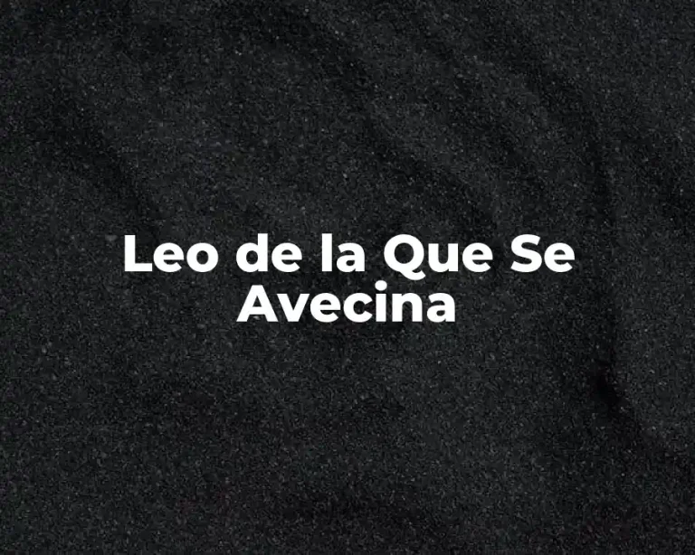 Leo de la Que Se Avecina