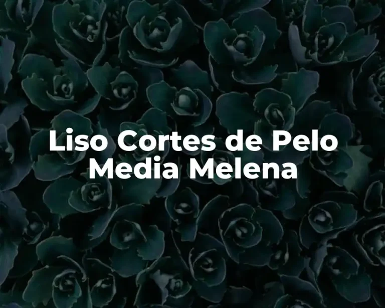 Liso Cortes de Pelo Media Melena