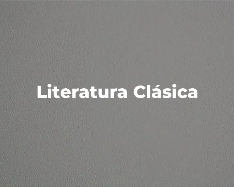 Literatura Clásica