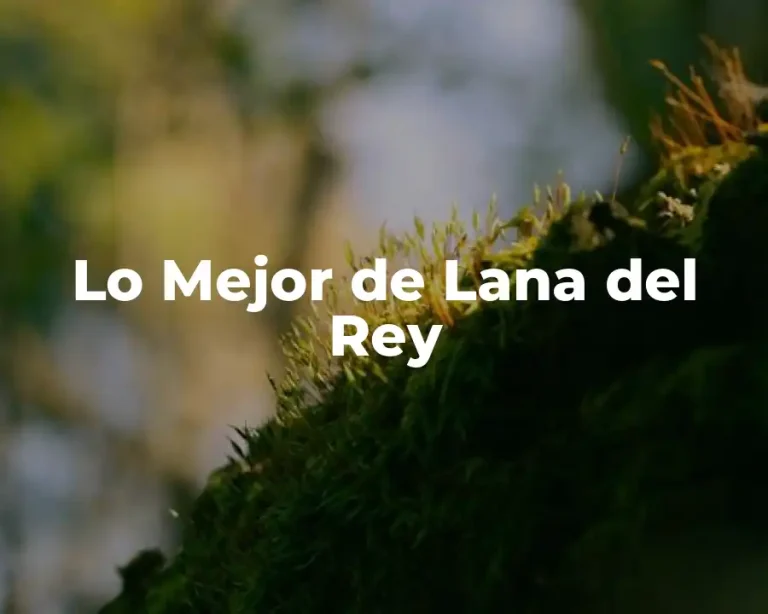 Lo Mejor de Lana del Rey