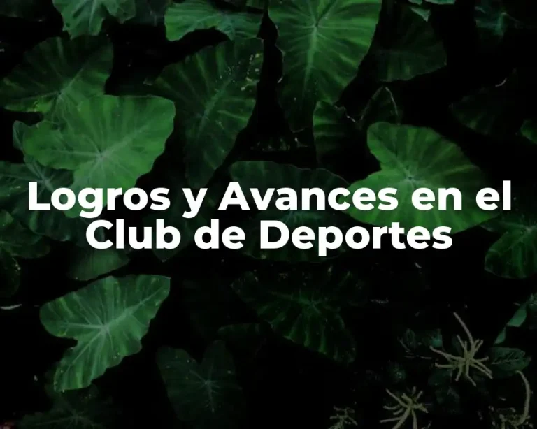 Logros y Avances en el Club de Deportes