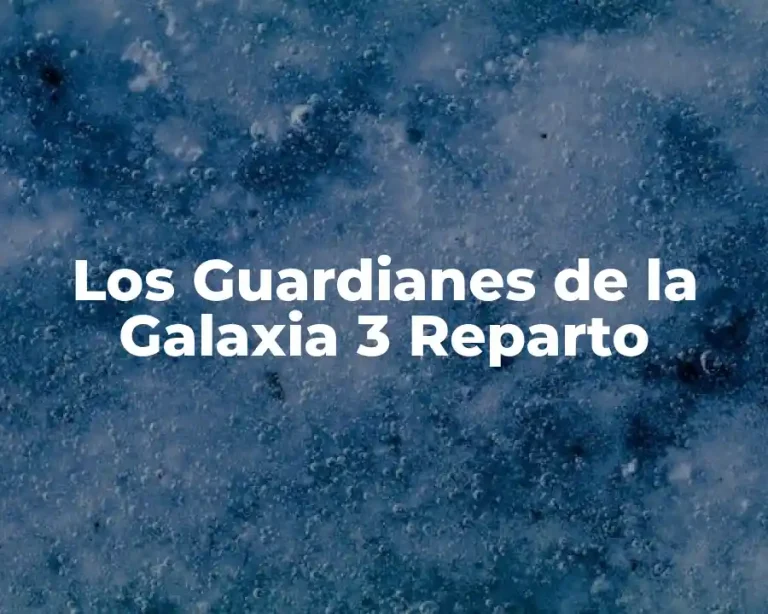 Los Guardianes de la Galaxia 3 Reparto