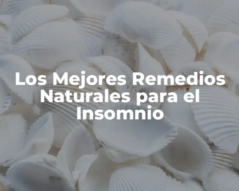 Los Mejores Remedios Naturales para el Insomnio
