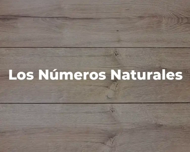 Los Números Naturales