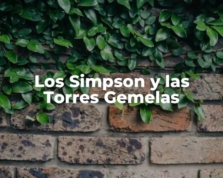 Los Simpson y las Torres Gemelas