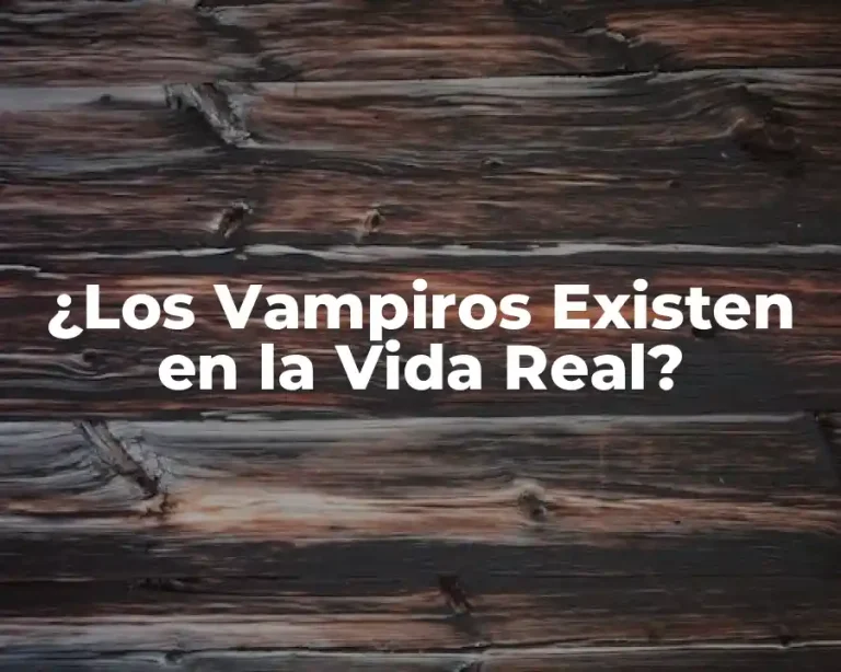 ¿Los Vampiros Existen en la Vida Real?